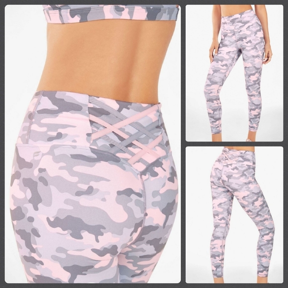 Fabletics Pants - SOLD!!!!Fabletics Camo Strappy Back Leggings